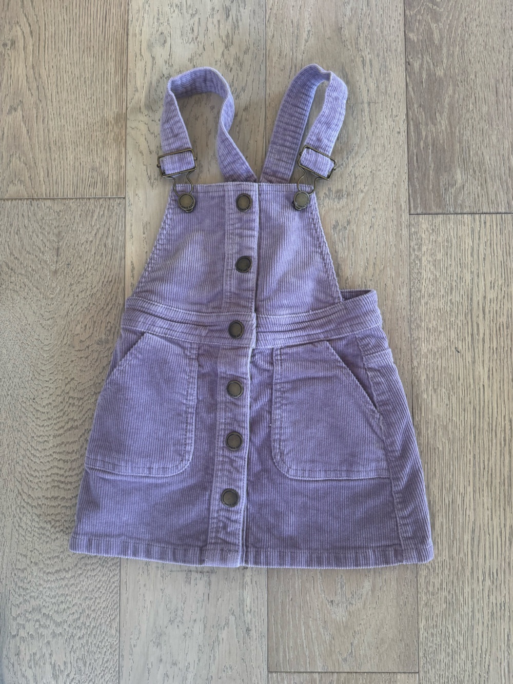 Jamie Kay Grace Girls Corduroy Jumper Dress Size 3Y Purple Adjustable Straps